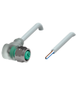 Pepperl+Fuchs V1-WV4A-A2-25M-PVC Female cordset single-ended M12 angled stainless steel 14404, A-coded, LED 4-pin, PVC cable grey