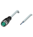 Pepperl+Fuchs V11-G-20M-PVC Female cordset single-ended M12 straight A-coded, 3-pin, PVC cable grey
