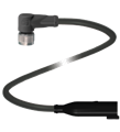 Pepperl+Fuchs V11-W-BK0,3M-PUR-O1-DT4P-G-Y31 Connecting cable, M12 socket to Deutsch connector, 3-pin PUR cable, outdoor
