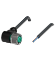 Pepperl+Fuchs V11-W-BK5M-PVC-U Female cordset single-ended M12 angled A-coded, 3-pin, PVC cable black, UL approved