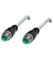 Pepperl+Fuchs V15S-G-1M-PUR-V15S-G Adapter cable M12 plug straight to M12 plug straight A-coded, 5-pin, PUR cable grey