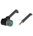 Pepperl+Fuchs V19-W-BK0,3M-PUR-U Female cordset single-ended M12 angled A-coded, 8-pin, PUR cable black, UL approved