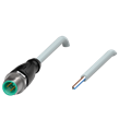 Pepperl+Fuchs V1S-G-0,4M-PUR Male cordset single-ended M12 straight A-coded, 4-pin, PUR cable grey