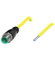 Pepperl+Fuchs V1S-G-YE5M-PVC-U Male cordset single-ended M12 straight A-coded, 4-pin, PVC cable yellow, UL approved