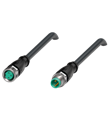 Pepperl+Fuchs V3-GM-BK0,6M-PVC-U-V3-GM Cordset M8 socket straight to M8 plug straight A-coded, 3-pin, PVC cable black, UL approved