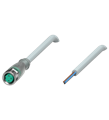 Pepperl+Fuchs V3-GM-E2-10M-PUR Female cordset single-ended M8 straight A-coded, LED 3-pin, PUR cable grey
