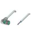 Pepperl+Fuchs V3-WM-E2-15M-PUR Female cordset single-ended M8 angled A-coded, LED 3-pin, PUR cable grey