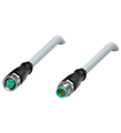 Pepperl+Fuchs V31-GM-0,8M-PUR-ABG-V31-GM Cordset M8 socket straight to M8 plug straight A-coded, 4-pin, PUR cable grey, shielded