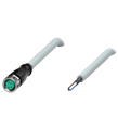 Pepperl+Fuchs V31-GM-10M-PUR-ABG Female cordset single-ended M8 straight A-coded, 4-pin, PUR cable grey, shielded
