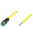 Pepperl+Fuchs V31-GM-YE10M-PVC-U Female cordset single-ended M8 straight A-coded, 4-pin, PVC cable yellow, UL approved