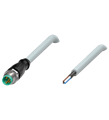 Pepperl+Fuchs V31S-GM-5M-PUR-ABG Male cordset single-ended M8 straight A-coded, 4-pin, PUR cable grey, shielded