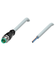 Pepperl+Fuchs V3S-GM-0,3M-PVC Male cordset single-ended M8 straight A-coded, 3-pin, PVC cable grey