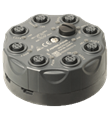 Pepperl+Fuchs VAZ-2T8-G11-F Splitter box, flat cable, AS interface and auxiliary voltage to eight M12 connectors