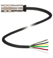 Pepperl+Fuchs 42306A-15M-05P-RVI50/78 Female cordset single-ended M16 straight 6-pin, PVC cable 5-core, shielded