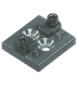 Pepperl+Fuchs OMH-PLV-PLP Mounting bracket for light grids, for rear or side wall installation