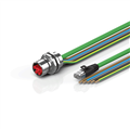 Beckhoff ZK7A14-AW00-Axxx B23, ENP cable, PUR, 5 G 40 mm² + (1 x 4 x AWG22), drag chain suitable, key 3 (user-defined voltage)
