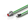 Beckhoff ZK7608-BZ00-Axxx B17, ENP cable, PUR, 5 G 15 mm² + (1 x 4 x AWG22), drag chain suitable, key 2 (400 V AC)