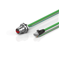 Beckhoff ZK7606-BO00-Axxx B17, ENP cable, PUR, 3 G 15 mm² + (1 x 4 x AWG22), drag chain suitable, key 2 (230 V AC)