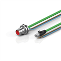 Beckhoff ZK7224-BV00-Axxx B17, ENP cable, PUR, 4 x 15 mm² + (1 x 4 x AWG22), drag chain suitable, key 1 (2 x 24 V DC)