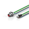 Beckhoff ZK7224-AO00-Axxx B17, ENP cable, PUR, 4 x 15 mm² + (1 x 4 x AWG22), drag-chain suitable, key 1 (2 x 24 V DC)