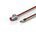 Beckhoff ZK7210-BO00-0xxx B17, ECP cable, PUR, 3 G 25 mm² + (1 x 4 x AWG22), drag chain suitable, key 1 (24 V DC)