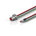 Beckhoff ZK7208-CA00-0xxx B17, ECP cable, PUR, 5 G 15 mm² + (1 x 4 x AWG22), drag chain suitable, key 1 (2 x 24 V DC + PE)