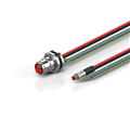 Beckhoff ZK7208-BY00-0xxx B17, ECP cable, PUR, 5 G 15 mm² + (1 x 4 x AWG22), drag chain suitable, key 1 (2 x 24 V DC + PE)