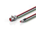 Beckhoff ZK7208-AT00-0xxx B17, ECP cable, PUR, 5 G 15 mm² + (1 x 4 x AWG22), drag chain suitable, key 1 (2 x 24 V DC + PE)