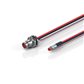 Beckhoff ZK7102-BG00-0xxx B12, ECP cable, PUR, 2 x 075 mm² + (1 x 4 x AWG22), drag chain suitable,key 1 (24 V DC)