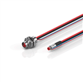 Beckhoff ZK7102-AC00-0xxx B12, ECP cable, PUR, 2 x 075 mm² + (1 x 4 x AWG22), drag chain suitable, key 1 (24 V DC)