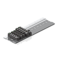 Beckhoff ZS5300-0014 Mounting plate for EtherCAT/EtherCAT P box modules, stainless steel, 500 mm x 153 mm x 15 mm