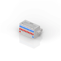 Beckhoff ZS2001-0004 Female header with spring connection as IP20 plug-in connection level, 3 x 10-pin, with LED